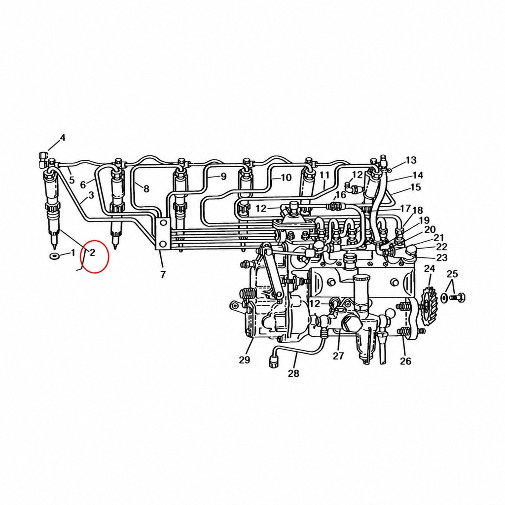 Fuel Injector AR62986 SE500099 for John Deere 6404