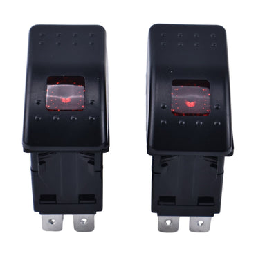 2 Pieces 5 Pins On-On Rocker Start Stop Switch 308-1038 suitable for Onan Cummins RV Generator