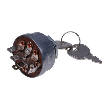 4 Position 7 Terminal Ignition Switch With 2 Keys 725-1717 925-1717 33-383 140301 532140301 fits MTD Cub Cadet White Outdoor Poulan Husqvarna Jonsered Tractor