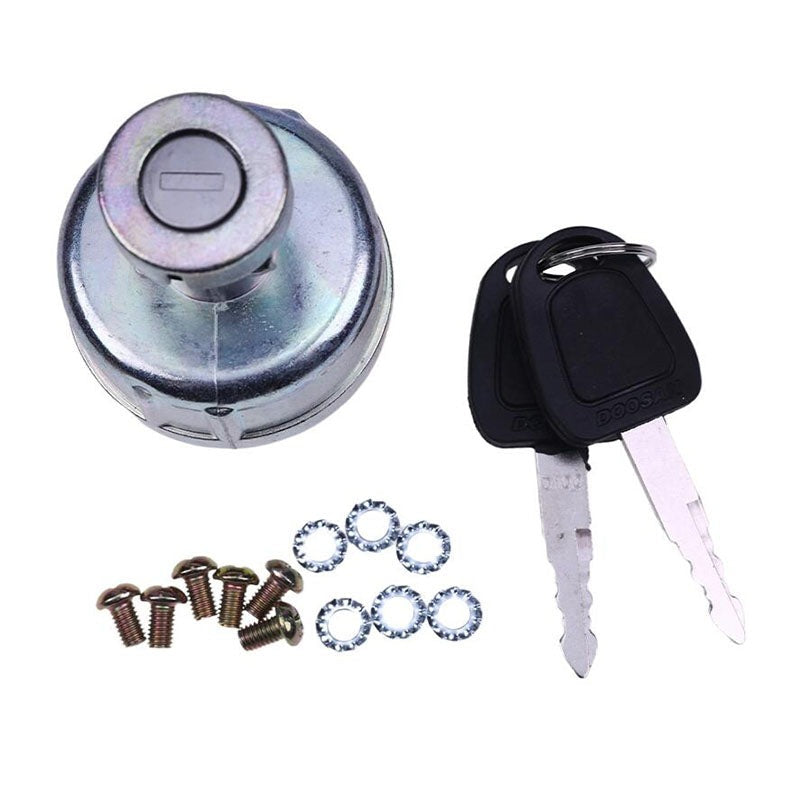 Ignition Switch 2549-1153B 301419-00106 compatible with Daewoo Doosan DH55 DH60-7 DH130 DH170 DH215-9E DH220-3 DH220-5 DH220-9E DH258LC-V