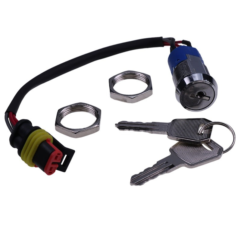 Ignition Switch Start Key 1220-520002-AC for use with Big Joe Forklift E30 EZ30 S22 Pallet Truck EPT20-ET ES10-10ES ES15-15ES