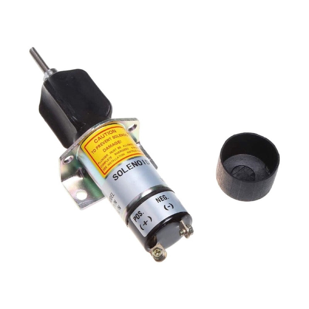 12V 2 Terminals Fuel Shutoff Solenoid 1504-12C2U1B1S1 for use with Synchro Start Kubota DF-750
