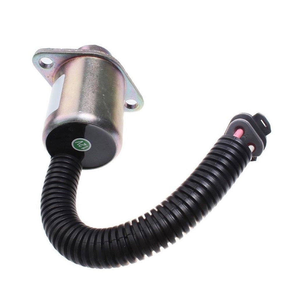 12V Fuel Shutoff Solenoid 173-1338 for use with Caterpillar CAT Loader 236 246 248 252 262 267 277 287
