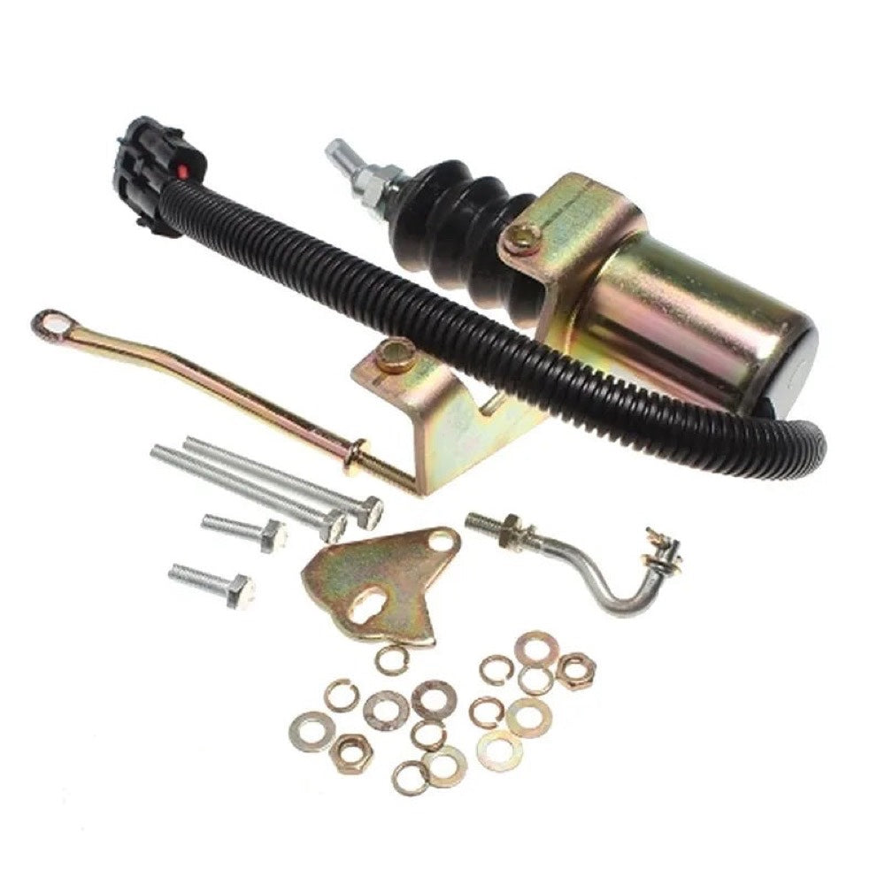 12V Fuel Shutoff Solenoid 30-00394-00 fits Deutz Engine F3L912W Carrier 69GL15-114 69GL15-134