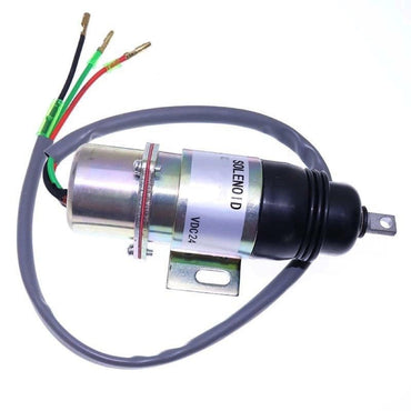 24V Fuel Shutoff Solenoid 1819100520 MV2-17A suitable for Aichi Lift with Isuzu 4JG1 4JG2 6BG1 6BB1 Engine
