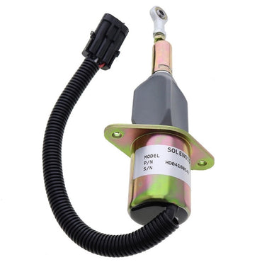 24V Stop Solenoid 6743-81-9140 fits Komatsu Engine SA6D102E-2 Excavator PC300-7 PC360-7 Wheel Loader WA380-5