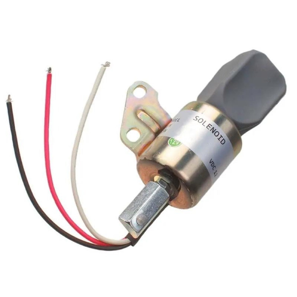 Fuel Shut Down Solenoid 1E231-60011 for use with Kubota V2203 D722 D902 Z482 Engine