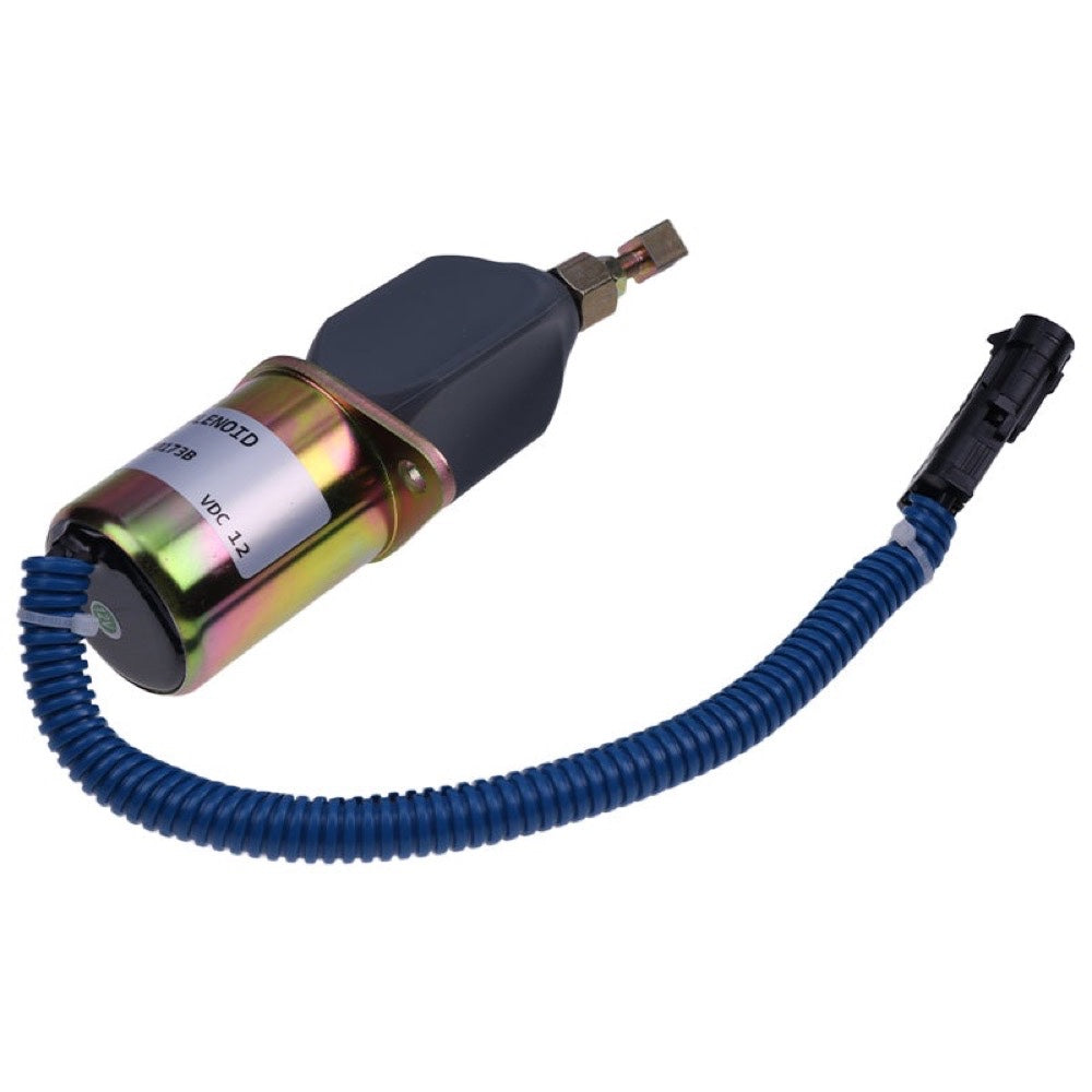 Stop Solenoid 127973 fits Kubota Engine V2203 Gehl Skid Steer Loader SL4625 4625SX 4625DX