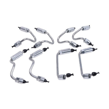 Stainless Steel Fuel Injector Line Set 97378825 97378828 suitable for 2004-2005 GM Engine 6.6L LLY Duramax Pickup Truck Sierra 2500HD 3500HD