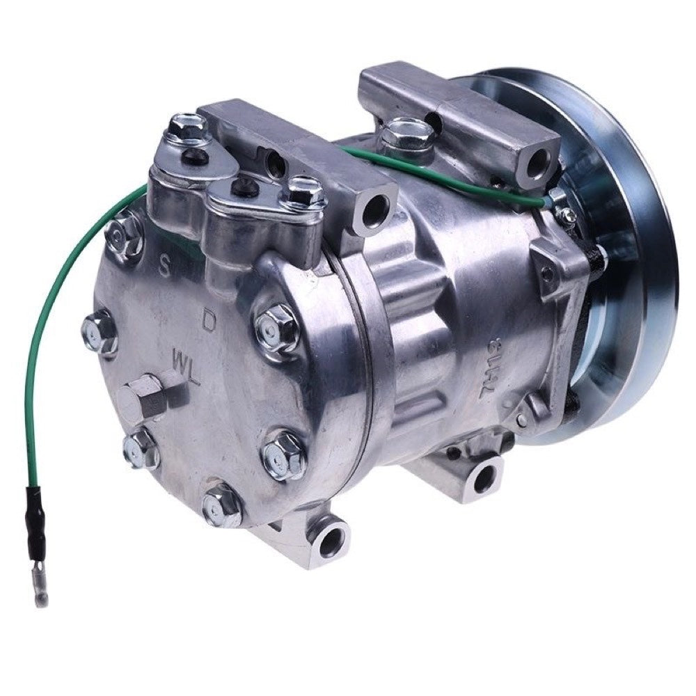 SD7H13 A/C Compressor LC91V00002F1 fits Kobelco SK200LC-6 ED190LC SK480LC-6E SK210LC SK160LC SK210LC-6E SK330LC-6E SK290LC SK290LC-6E SK200-6 SK250LC SK330LC
