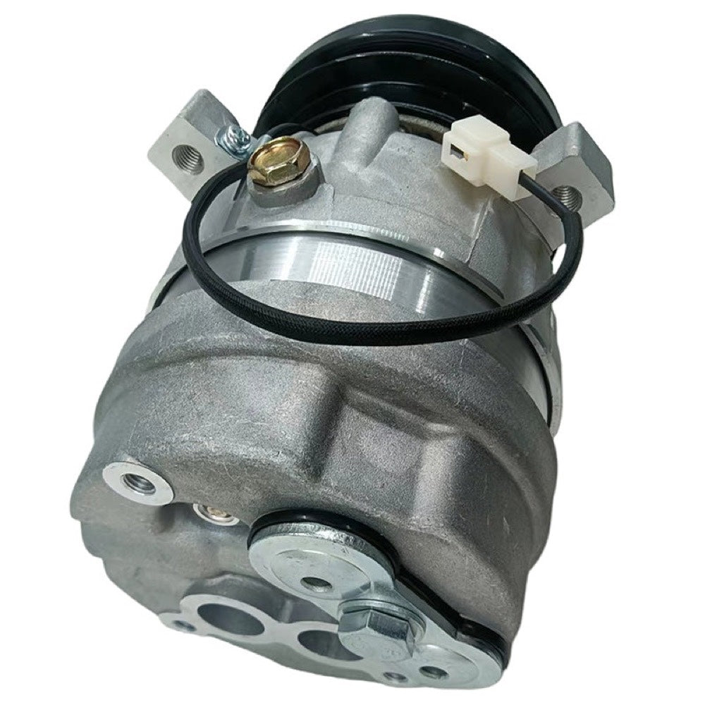 V5 A/C Compressor 5110511 fits Mahindra 2555 Kioti DK45 DK55 DK65C DK901C Tractor Bobcat E80 Excavator