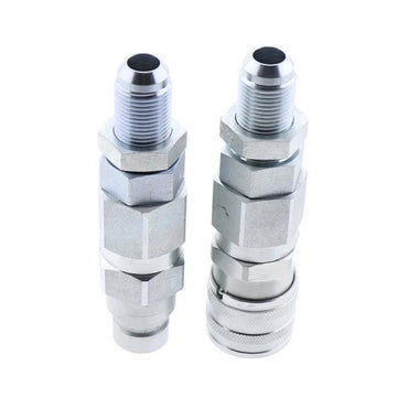 #10 JIC Thread 1/2" Flat Face Hydraulic Quick Connect Coupler compatible with Bobcat 463 553 753 763