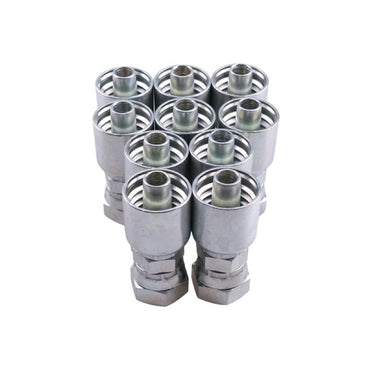 10 Pcs Hydraulic Hose Fitting With 5/8" Female JIC Swivel 10643-10-8 for use with Parker