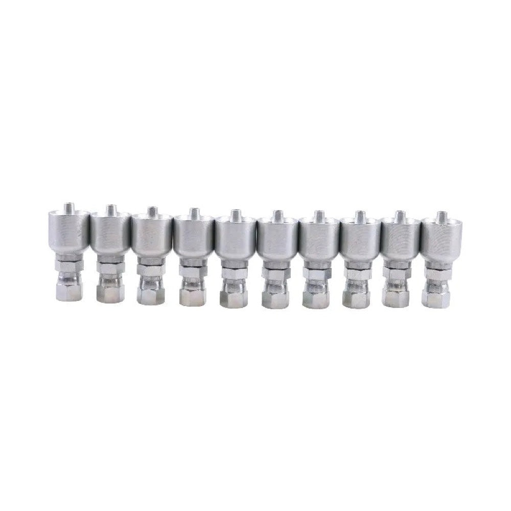 10PCS Hydraulic Hose Fitting With 1/4" Female JIC Swivel 10643-4-4 replace Parker