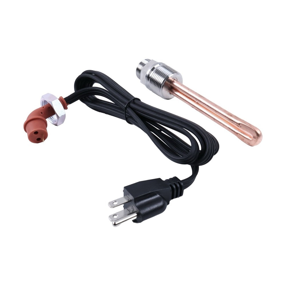 120V 1500W 1" NPT Engine Block Immersion Heater 8605556 suitable for Caterpillar CAT 3406E 3408 C9 C15 C16 Detroit
