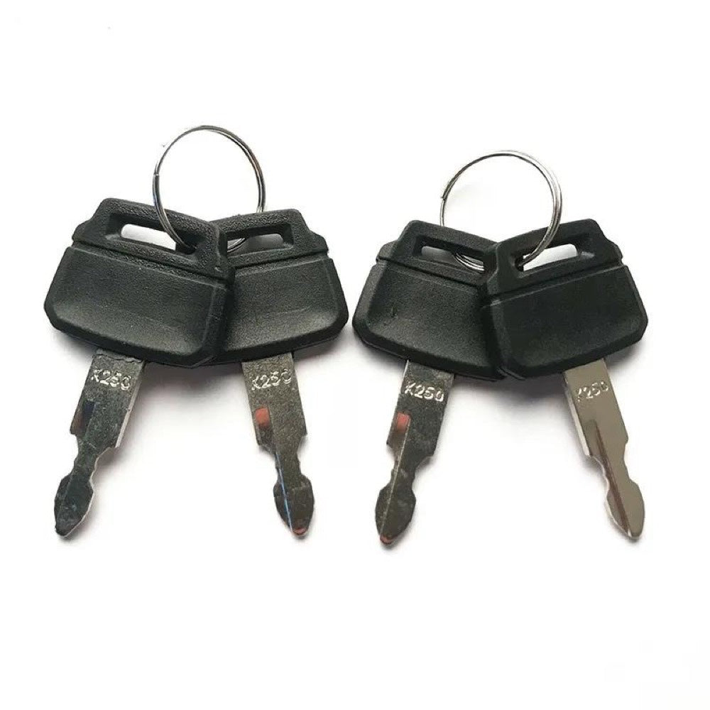 4PCS Ignition Key K250 PM50S01001P1 for use with CASE CX27B CX31B CX25 CX36B CX31 CX36 CX47 CX17B CX50B CX55B CX55BMSR