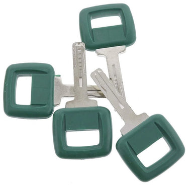 4Pcs Laser Cut Ignition Key 11039228 compatible with Volvo Loader Haul Truck Heavy Equipment