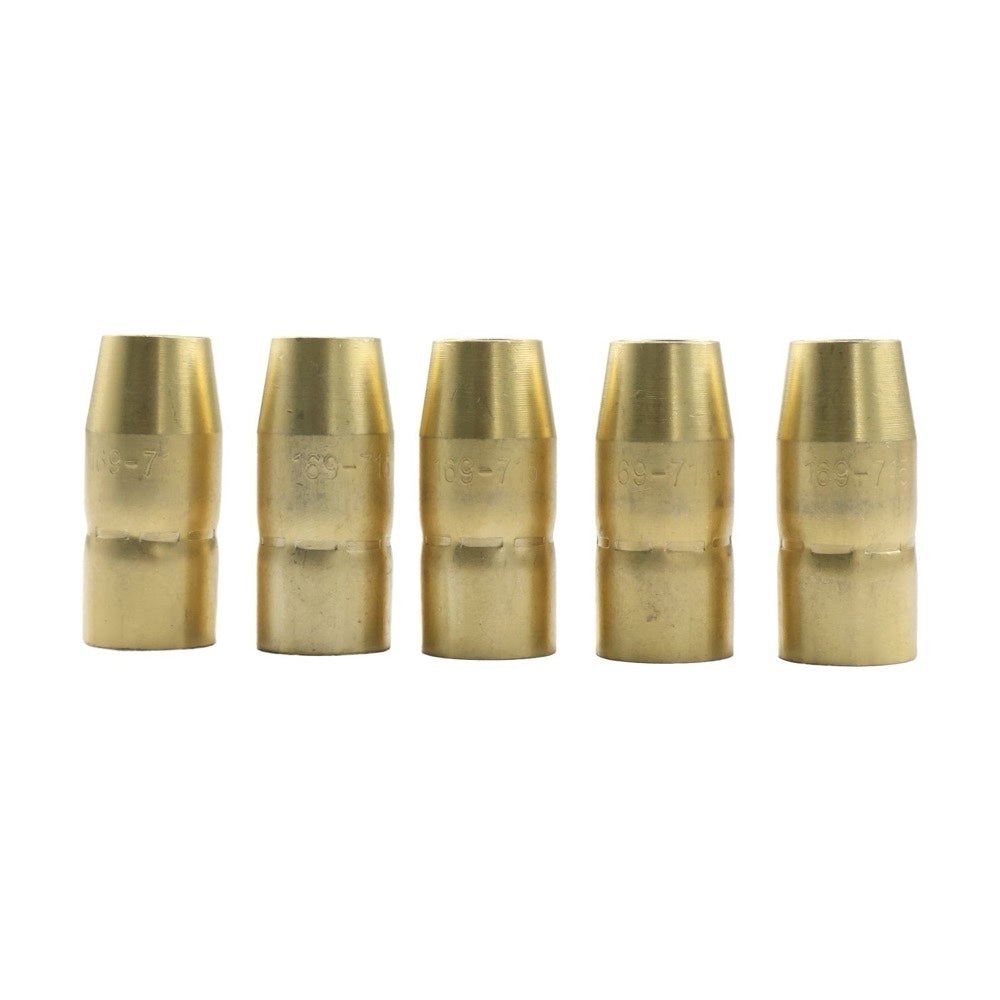 5 Pieces Gun Nozzle 169-715 for use with Miller M-10 M-15 M-100 M-150 Hobart H9 H10 Welding Machine