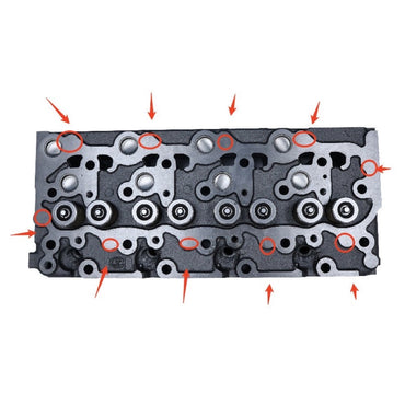6 Holes Complete Cylinder Head 6655153 7327327 suitable for Kubota Engine V2203 Bobcat Loader B300 BL370 7753 763 753 773 S175 S185 S150 S160