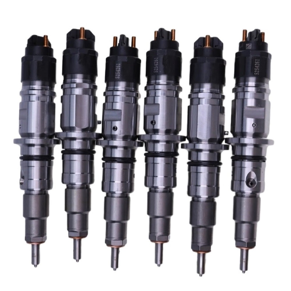 6 PCS Fuel Injector 0445120177 5254261 suitable for Cummins Engine QSB6.7L ISB6.7L