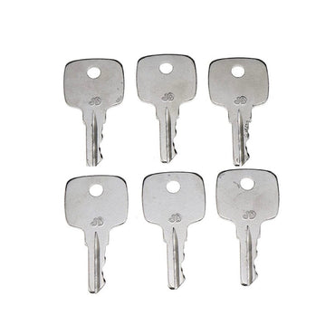 6 Pcs Ignition Keys AR51481 fits John Deere Tractor 322 330 332 655 755 756 830 855 856 955 4200 4300 4400