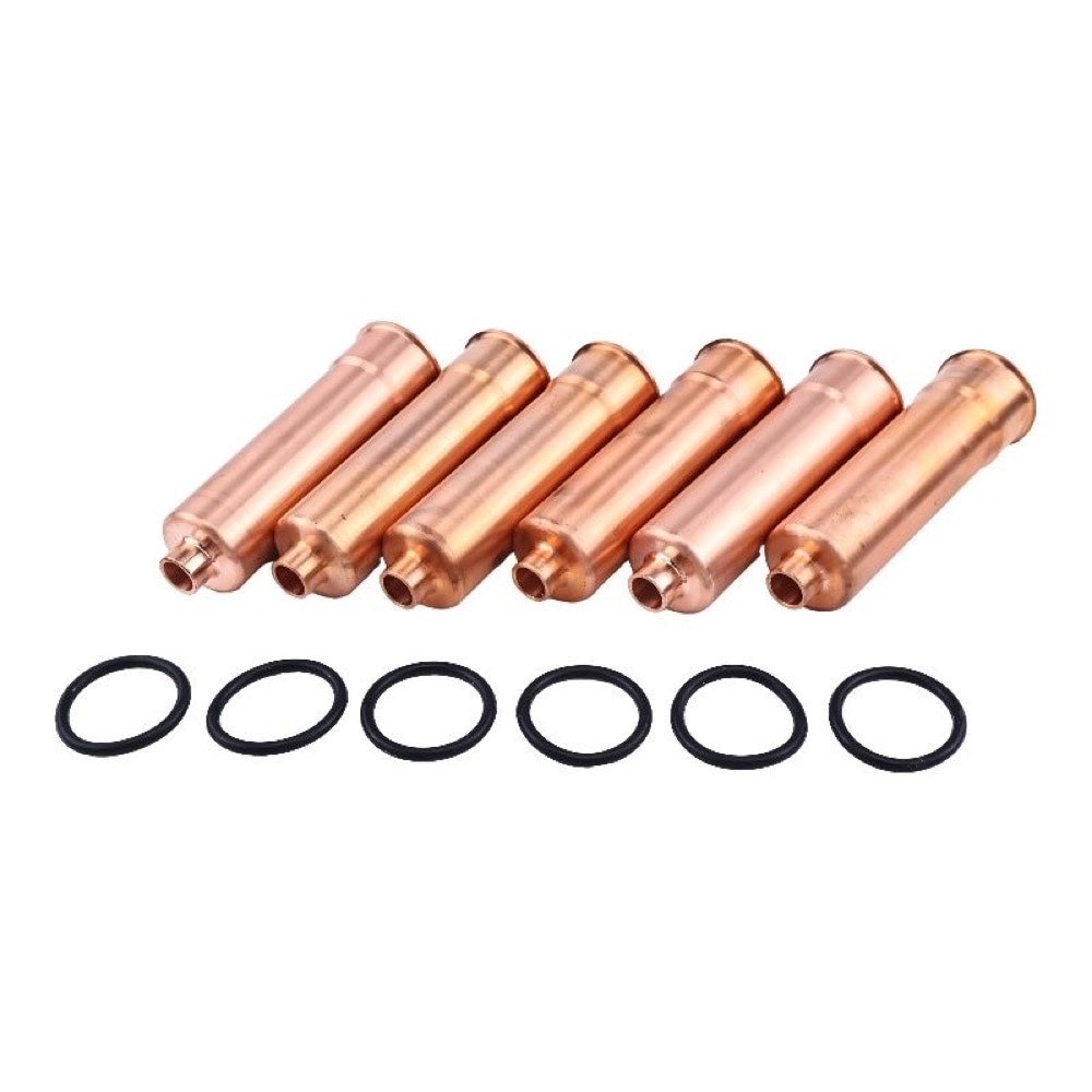 6 Pieces Injector Sleeve 65032050002 compatible with Doosan Daewoo Engine D2366 DE12