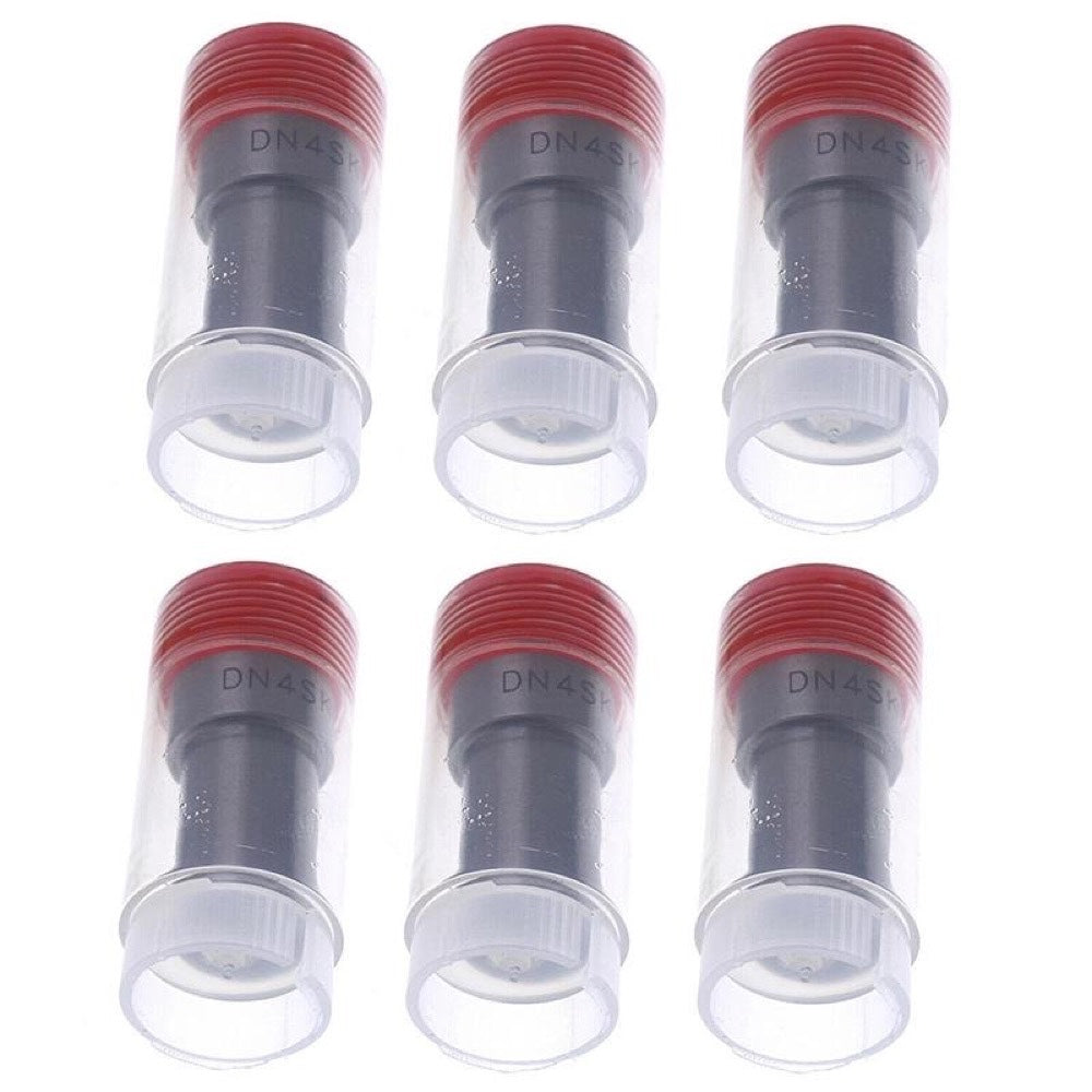 6Pcs Fuel Injector Nozzle DN4SK1 YM124770-53000 fits Komatsu Engine 3D72-1 3D75-1 3D84-1 Skid Steer Loader SK04-1