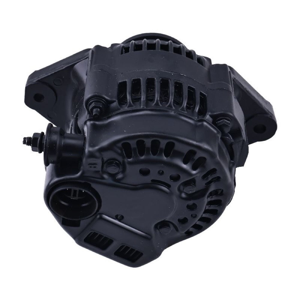 90 Amp Black Mini Denso Style V-Belt 1Wire Street Race Alternator ES1004BK fits Chevy Chevrolet Nova 1962-1979