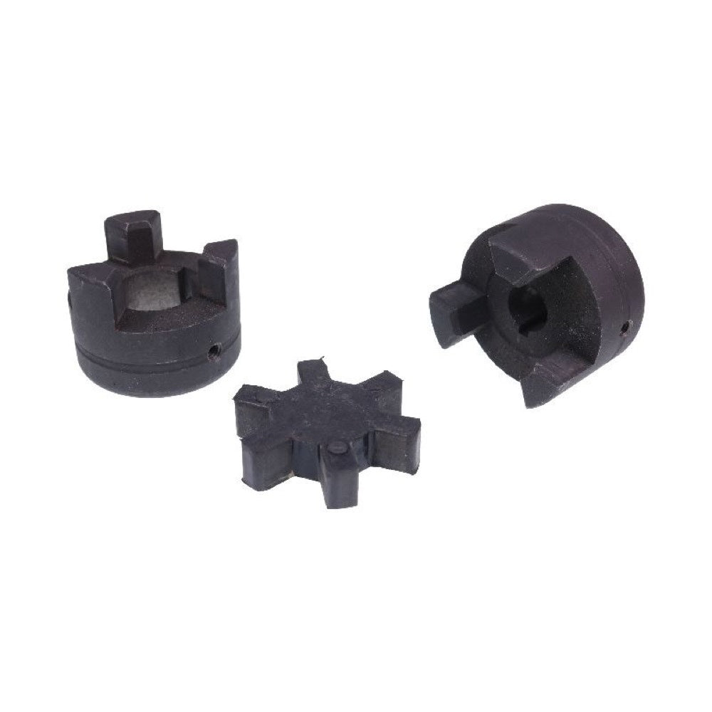 Aftermarket Uniersal 1/2" to 7/8" L075 Flexible 3 Pieces L-Jaw Coupling Set Rubber Spider compatible with Tractor