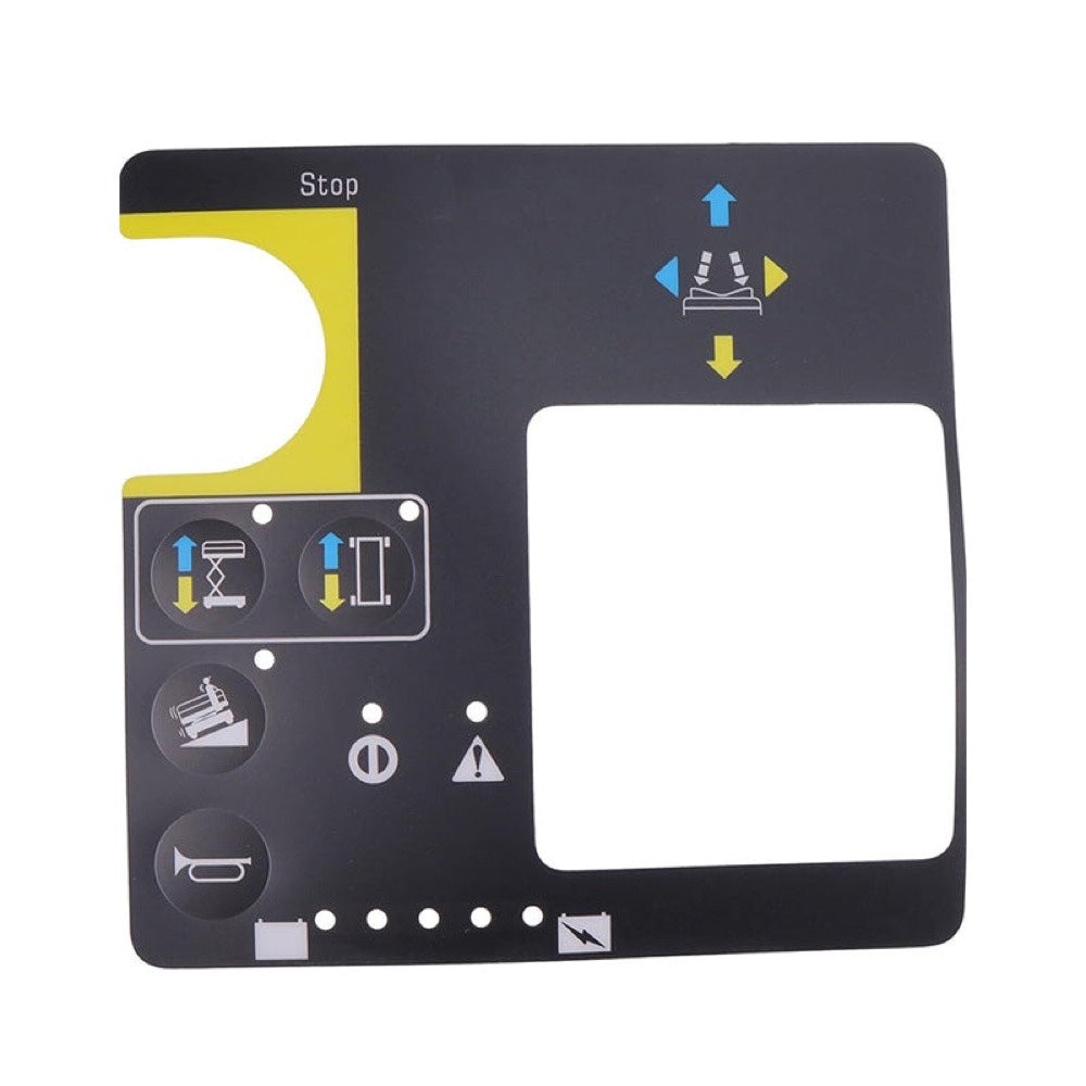 Control Box Overlay Decal 78673 78673GT fits Genie Scissor Lift GS-1530 GS-1532 GS-1930 GS-1932 GS-2032 GS-2046 GS-2632 GS-2646 GS-3246