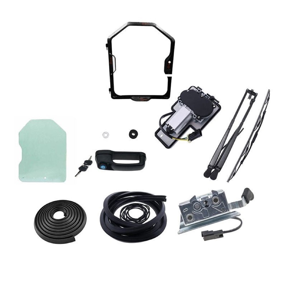 Front Door and Window Assembly Kit 7109665 6729776 7109661 compatible with Bobcat 751 753 763 773 863 873 A220 A300 S100 S130 S150 S160 S175 S185 S205 S220 S250
