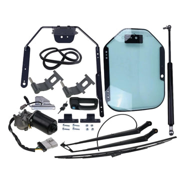Front Door Glass Kit 7120402 7120401 7281063 compatible with Bobcat Loader S450 S510 S550 S630 S530 T650 T740 T750