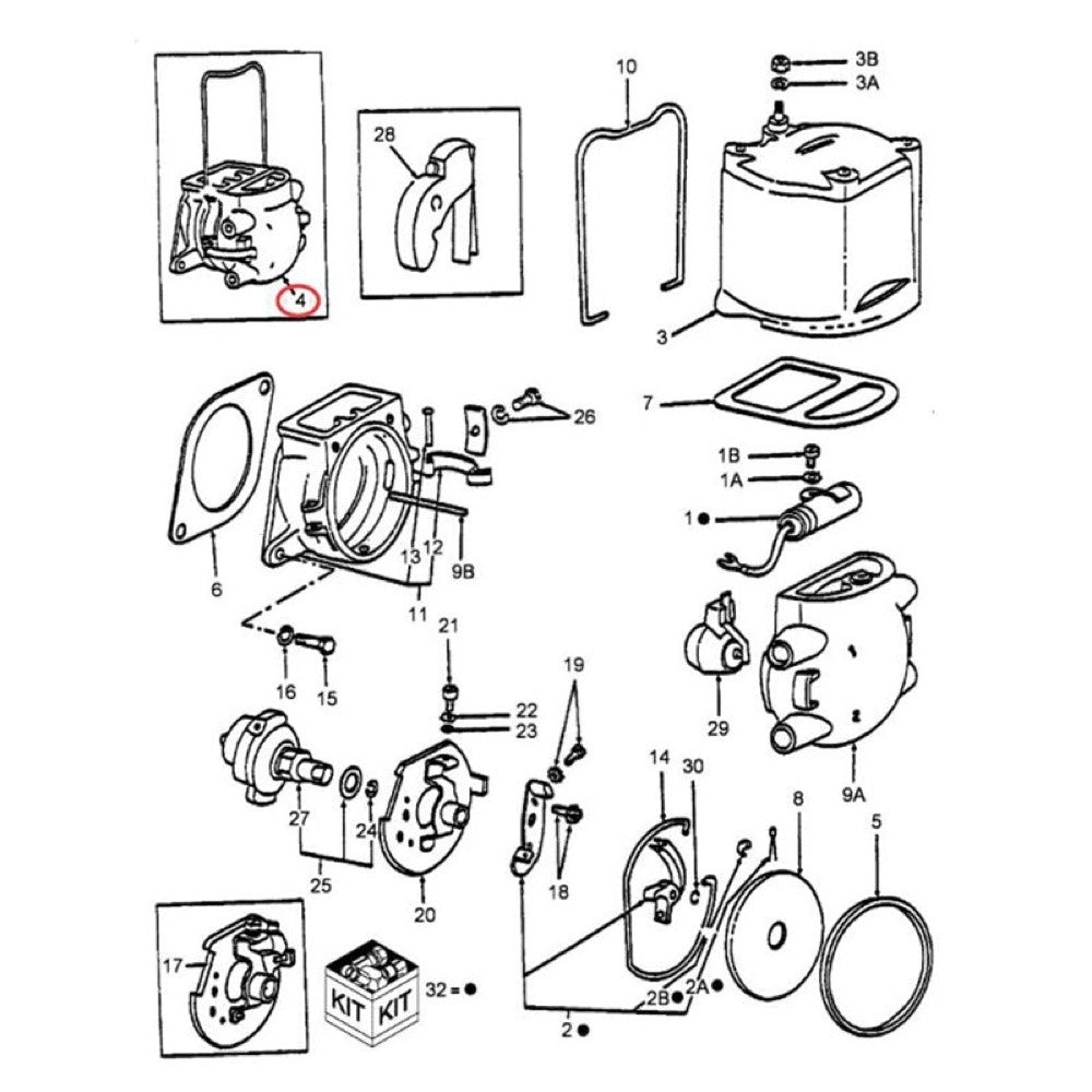 Front Mount Distributor 9N12100 fits Ford New Holland Tractor 2N 8N 9N