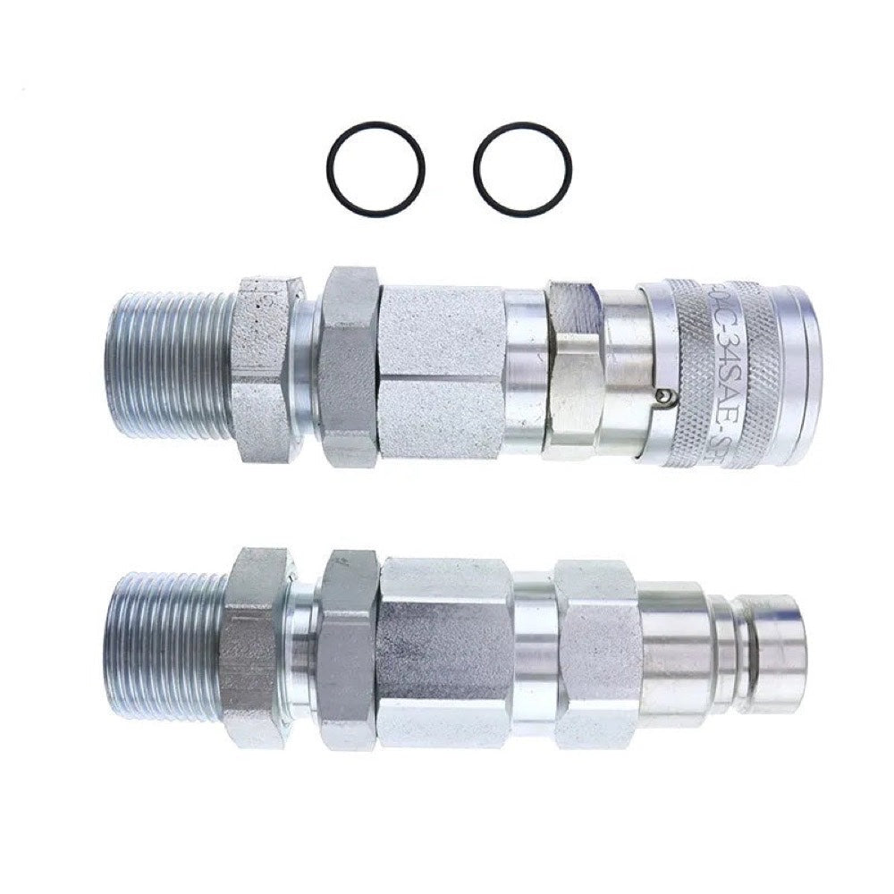 Hydraulic Quick-Connect Coupler AT312877 KV13884 fits John Deere 332 326D 280 332D 325 333D 270 328 328D 260