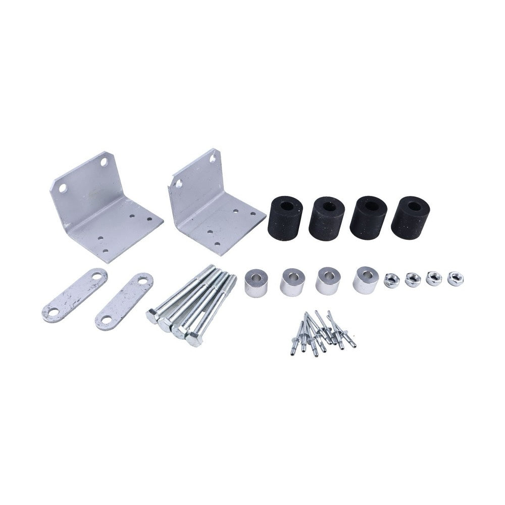 Lower Roller Bracket Kit Bundle With Hardware 13-03593 compatible with Peterbilt 379 Trucks Driver and Passenger Side