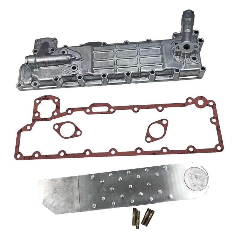 Oil Cooler Assembly 8944496440 fits Isuzu Engine 4BG1 4BD1 Hitachi Excavator EX100-3C EX100-5 EX120-2 EX130H-5 EX135UR-5 ZX160W