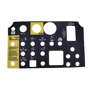 Platform Control Panel Decal 72081GT 72081 for use with Genie Boom Lift Z-34/22N Z-34/22 DC Z-34/22 Bi-Energy Z-30/20N