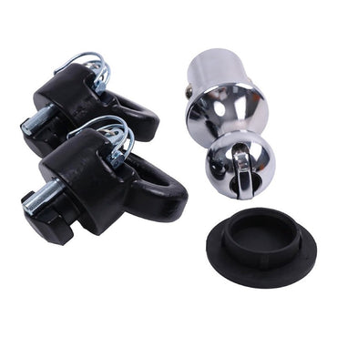 Puck System 2-5/16" Gooseneck Ball and Safety Chain Anchor Kit 60618 82216057AC fits Ram Pickup Truck 2500 3500 2013-2023