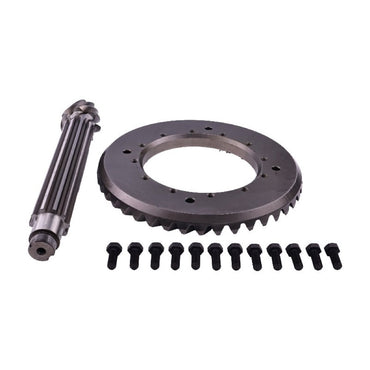 Ring Gear and Pinion Set A51990 A168547 compatible with CASE Backhoe Loader 480D 480LL 480C 580C 580D 580SD