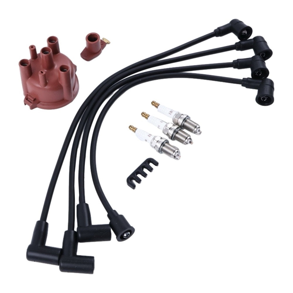 Rotor Distributor Cap Wires Kit 12581-68650 12691-67540 compatible with Kubota Engine WG750 WG600