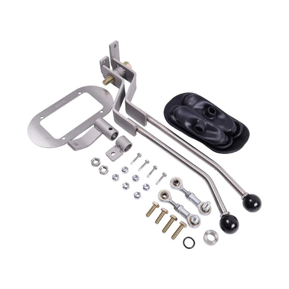 Stainless Twin-Stick Shifter With Boot NP205GM8 compatible with GM NP205 8-Bolt Transfer Case