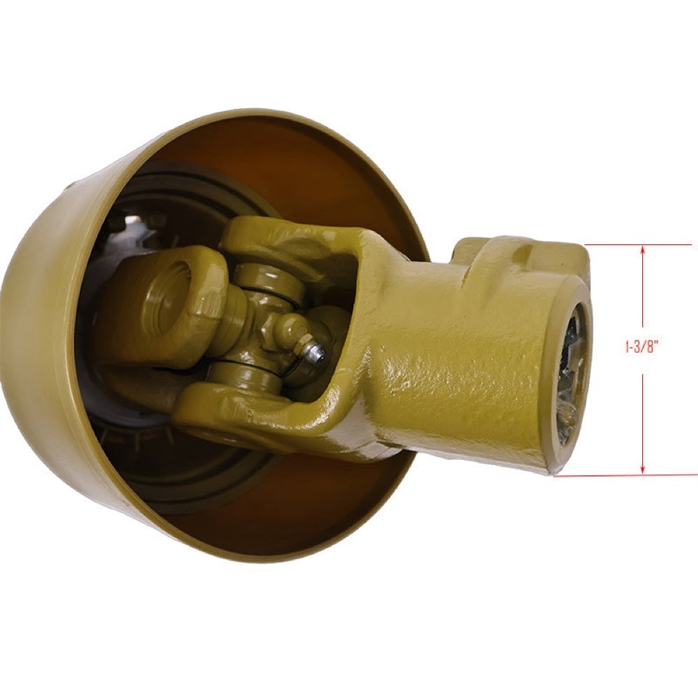 Tractor PTO Shaft Driveshaft compatible with 1-3/8" x 6 Spline Both Ends 19.7"-23.6" Length Series 1
