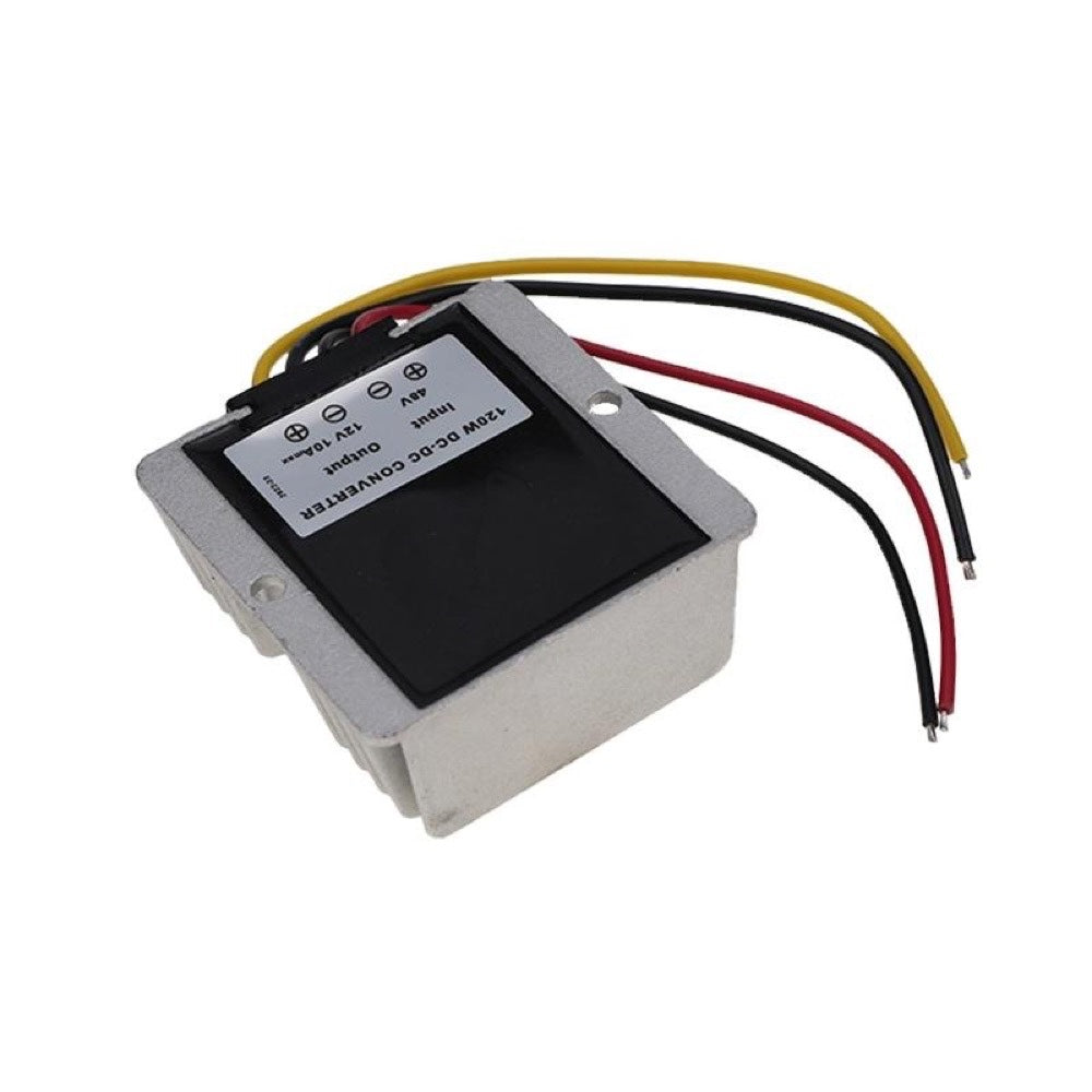 Voltage Reducer Converter Regulator 48 Volt to 12V 10A Waterproof compatible with Golf Cart