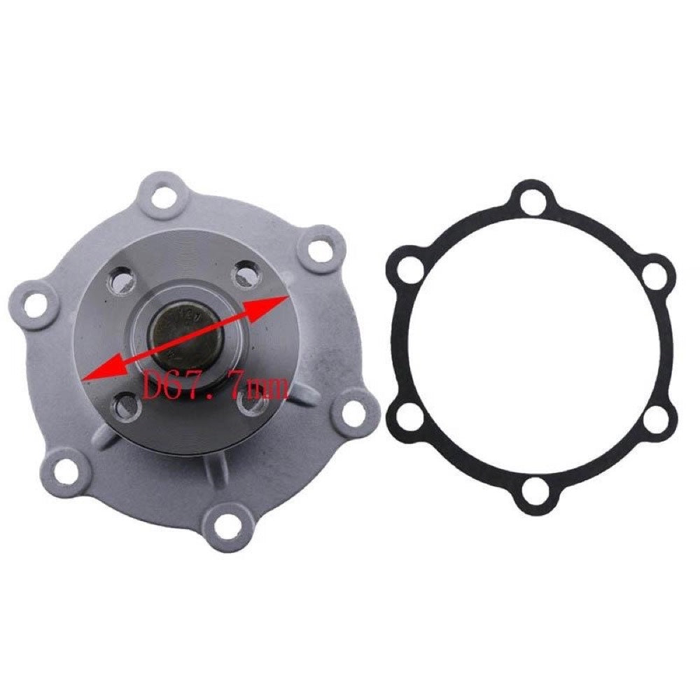 6 Bolts Water Pump 16120-10940-71 for use with Toyota Engine 5P 2J Forklift 2FG28 2FG30 FG28 60-3FG20 60-3FG25 60-4FG20 60-4FG23 60-4FG25 60-FG23