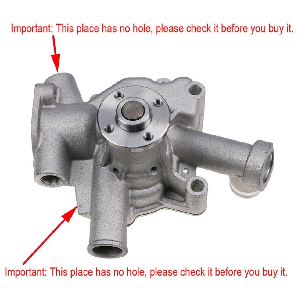 Water Pump AM881433 compatible with Yanmar Engine 3TNE74 3TNV76 3TNA72UJ2F John Deere Tractor X495 X595