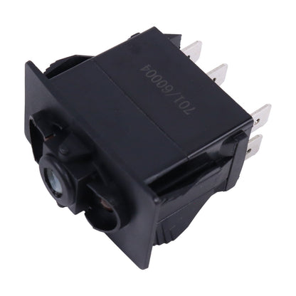 12V 6Pin Panel Switch 701/60004 fits JCB Loader 1400B 1550B 1600B 1700B 214 215 216 217 3C 3CX 3D 3DX 4C 4CN 4CX