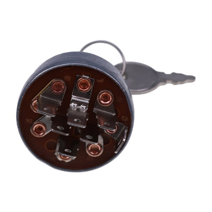 4 Position 7 Terminal Ignition Switch With 2 Keys 725-1717 925-1717 33-383 140301 532140301 fits MTD Cub Cadet White Outdoor Poulan Husqvarna Jonsered Tractor
