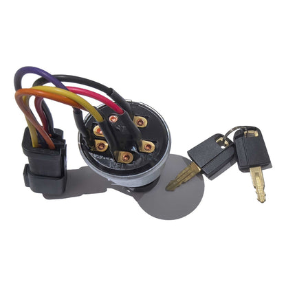 4-Position 5-Pin DT Connector Ignition Switch with 2 Keys 255-2752 suitable for Caterpillar CAT Excavator 312 320 336 Truck 725C 730C 740B Loader 930K 938K
