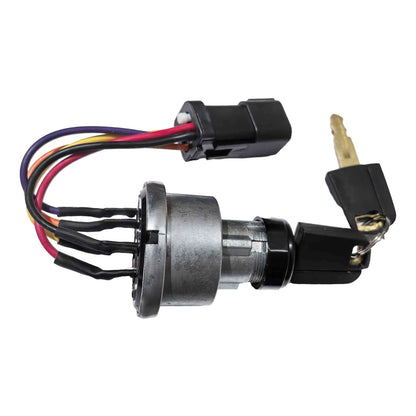 4-Position 5-Pin DT Connector Ignition Switch with 2 Keys 255-2752 suitable for Caterpillar CAT Excavator 312 320 336 Truck 725C 730C 740B Loader 930K 938K