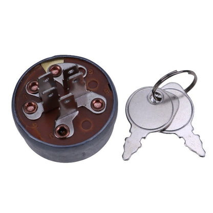 5 Terminal 3 Position Ignition Switch With 2 Keys 4406R 3510-772-003 23-0660 925-0267 compatible with Garden Tractor With Kohler K Engine